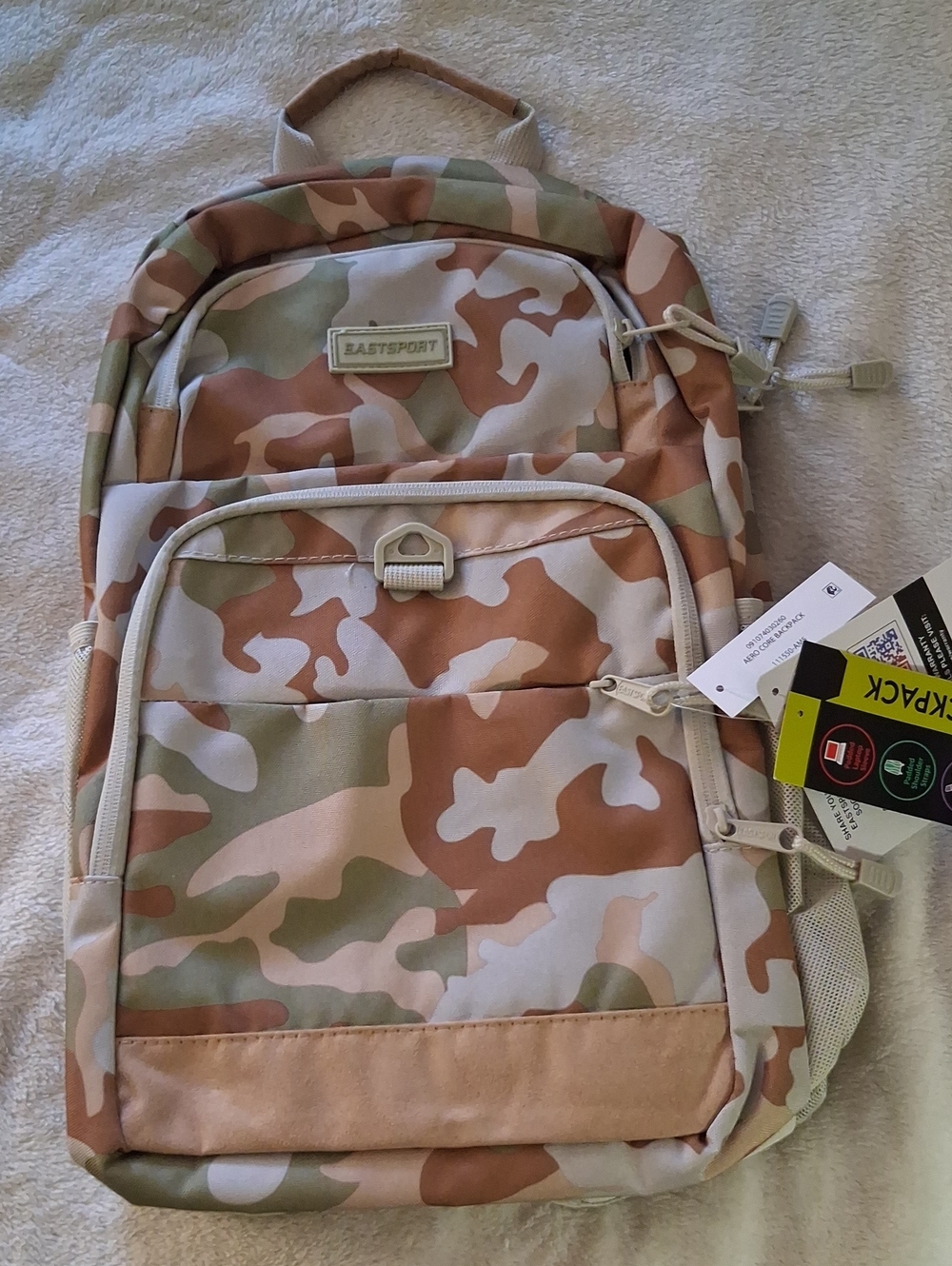 NWT Eastsport Men's Desert Camo Backpack - Tan/Green